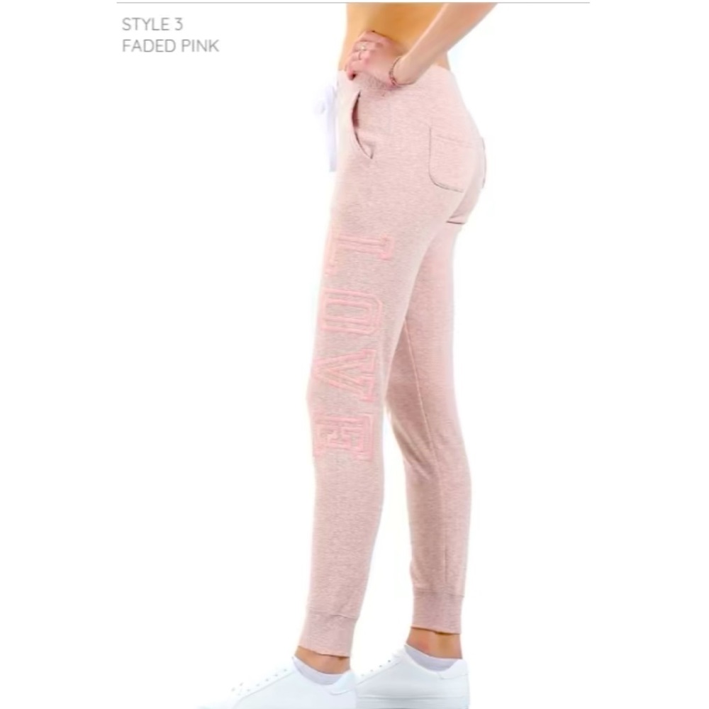 Brand New - Love to Lounge Joggers - cozy fleece, light pink, LOVE.